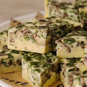 Spinach & Mushroom Frittata Platter