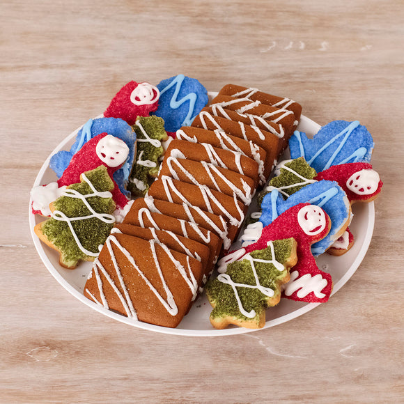 Decorated Holiday Cookie Platter
